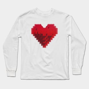 Heart from the children's constructor Long Sleeve T-Shirt